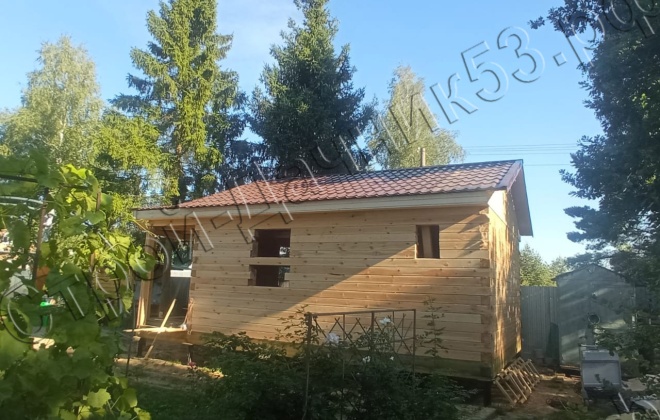 1 Брусовая баня Б-31, 8х4,5м, 32.5М²,  Московская область, Истринский район, СНТ «Новатор» (4)